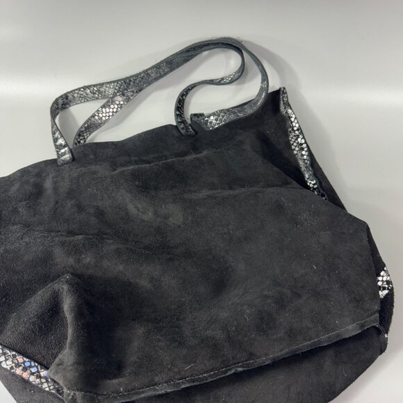 Oak 73 Suede Snake Silver Tote - Picture 12 of 13